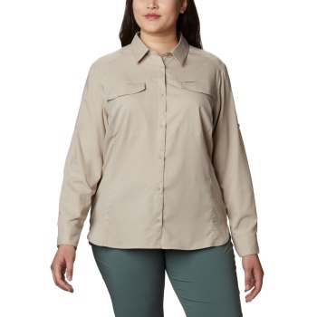 Dámské Košile Columbia Silver Ridge Lite Long Sleeve Plus Size Hnědožlutý VLFSGE107